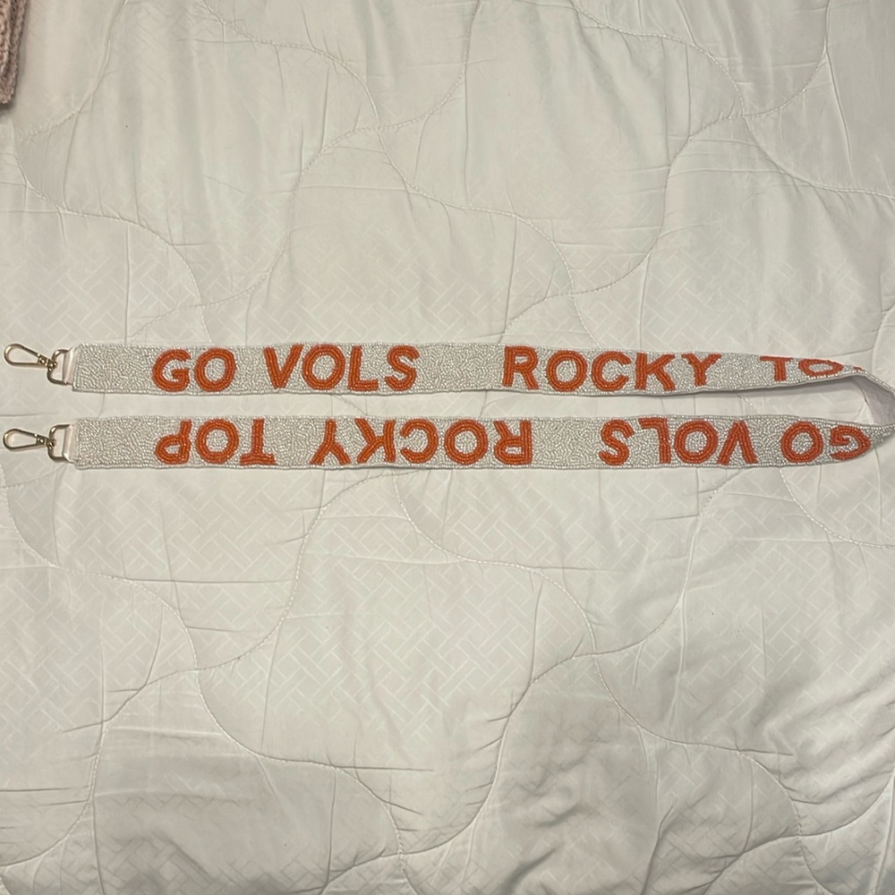 Beaded clutch purse strap for Tennessee Vols Fans! Perfect for rush! Brand new.